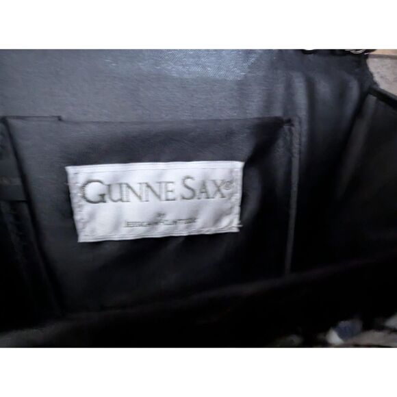 Vintage Gunne Sax Black Metal Mesh Evening Bag Clutch w/ Chain Strap - Picture 3 of 5